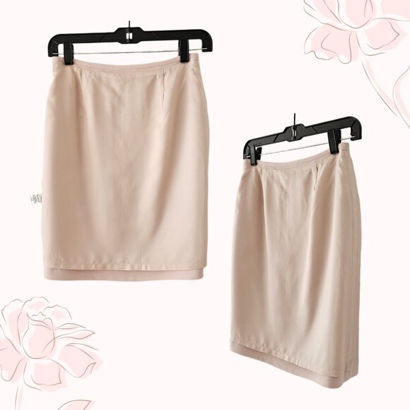 Petite Sophisticate Vintage Pencil Suit Skirt | NWT | 2P | Powder Pink - Picture 11 of 16